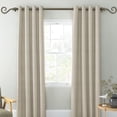 thumbnail image 2 of Urbanest Adjustable Single Curtain Rod Set Domanda Finials – 5/8 -Inch Diameter, With Antique Gold Rod, 84–120 Inches, 2 of 6