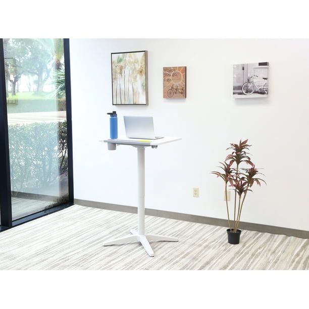 Motionwise Diversa 21x25" Pneumatic SitStand Mobile Desk, Height