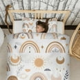 thumbnail image 3 of Boho Bohemia Rainbow Duvet Cover and Pillowcase Set for Single Bedding, Bedroom Accessories for Kids Teens, 3 of 5