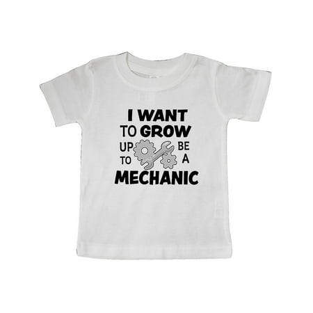 

Inktastic I Want To Grow up To Be a Mechanic Gift Baby Boy or Baby Girl T-Shirt
