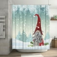 thumbnail image 7 of Winter Gnome Shower Curtain for Bathroom Lovely Christmas Gnomes Let it Snow Fabric Shower Curtains Xmas Holiday Bathroom Curtain, 7 of 7