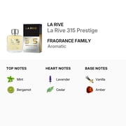 315 Prestige by La Rive, 3 oz EDT Spray for Men