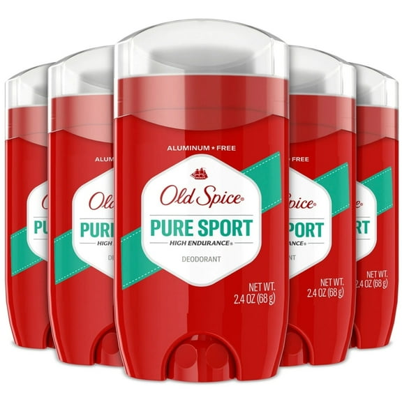 Old Spice Pure Sport Deodorant 2.4 Ounce (Pack of 5)