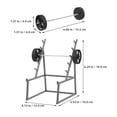 thumbnail image 2 of KAKOWELY 1 Set Tiny Barbell Plastic Barbell Shape Photo Prop Fitness Display, 2 of 8