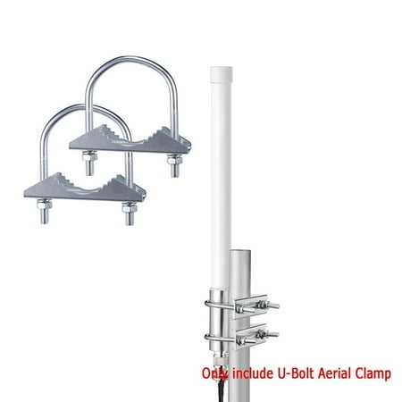 

RANMEI 2pcs 2 inch mast clamp U Bolt Aerial Satellite Pole Mast clamp heavy duty