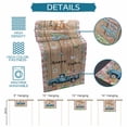 thumbnail image 6 of Happy Easter Table Runner - 108 Inch Long Vintage Blue Truck Bunny Duck Wooden Grain Cotton and Linen Blended Dress Scarves Farmhouse Table Runner for Kitchen Dining, Coffee Table, 13" x 108", 6 of 8