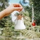 thumbnail image 5 of Decoración de árbol de Navidad blanco con guirnalda de conos para árbol de Navidad, decoración navideña de espuma blanca, adorno navideño colgante Fes el decorativo, 5 of 8