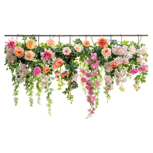 veasfak Flower Plant Window Glass Electrostatic Sticker Window Decorative Film for Home Type B