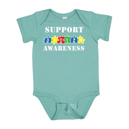 

Inktastic Support Autism Awareness Boys or Girls Baby Bodysuit