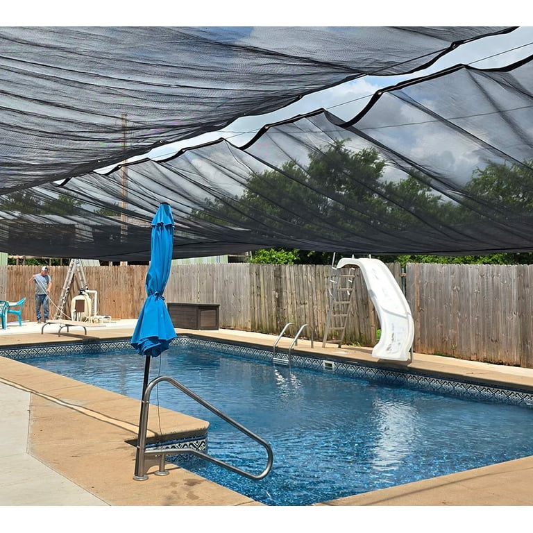 Xpose Safety Heavy Duty Green Mesh Tarp 10' X 16' - 70% Sunblock Shade Cloth With Grommets For Garden Fence Privacy Screen Canopies Dump Trucks~p154899117