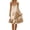 Beige, variant on Women's Silky Satin Nightgown Low Back Ruffle Hem Slip Sleep Dress Tie-Back Spaghetti Strap Sleeveless Chemise Loungewear, S-XXL