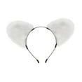 thumbnail image 2 of Diadema con orejas de oso esponjosas, accesorios para el cabello de dibujos animados para cosplay, baile de graduación, carnaval Blanco, 2 of 10