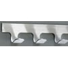 (10) Hooks Coat Hook, Satin Aluminum ,Glaro, 230SA