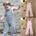thumbnail image 5 of Combinaisons Sans Manches pour Filles Bébés Vêtements Combinaisons Rayées, 5 of 5