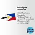 thumbnail image 2 of Philippines Country Flag Faux Leather Travel Luggage Tag, 2 of 7