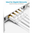 thumbnail image 2 of Cable Ethernet DDMALL CAT 8 de 20 pies/6 m de alta velocidad, 40 Gbps, 2000 MHz, 2 of 9
