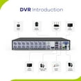 thumbnail image 4 of SANNCE 16 Channel CCTV DVR With 4TB HDD, 1080P Hybrid 5-in-1 Security Camera Recorder, Supports 2MP TVI AHD CVI CVBS Analog IP Surveillance Cameras, Remote Access, Motion Alert, 4 of 7