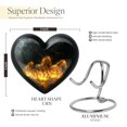 thumbnail image 2 of Fiery River Steeds Funeral Urns For Human Ashes Adult - Decorative Heart Urns For Ashes - Cremation Urn Human Ashes - Keepsake Urns - Burial Urns For Ashes - Heart Cremation Urns Adult ( 3inch,1pcs), 2 of 5