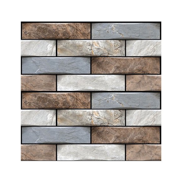 Self Adhesive Wall Tiles, Peel and Stick Backsplash Tile Stickers for Kitchen and Bathroom Decor, Simulation 3D Wall Stickers, Set of 5 Gel Crystal Sheets