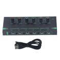 thumbnail image 1 of 6 Channel Stereo Headphone Amplifier Mini Mono Signal Splitter for Microphone, 1 of 3