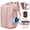 Pink, variant on Vacuum Backpack Expandable 40-60L, One-Button Compression Carry-On Travel Backpack for 17-Inch Laptop, Business Flight Approved with Computer Pocket for Men Women(Pink)