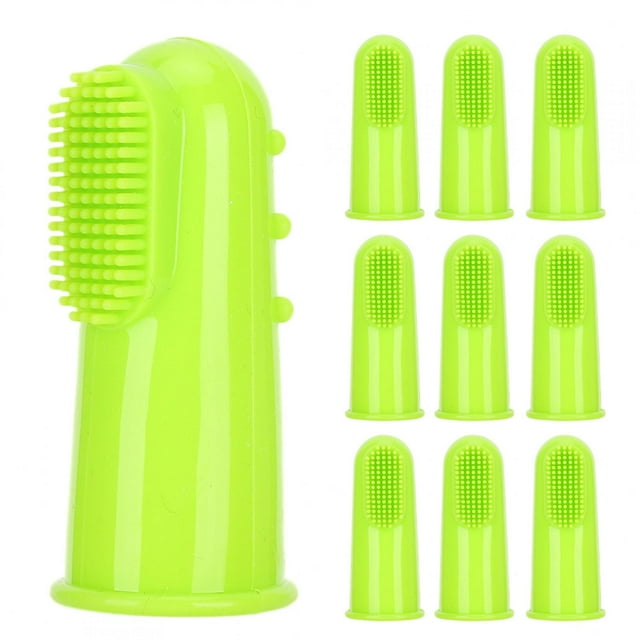Cepillo De Dientes Para Mascotas, 10PCS Cepillo De Dientes Para Dedos De Mascotas, Silicona Para Una Limpieza Fácil Cuidado Bucal Dental Para Mascotas Gatos Perros ANGGREK Otros