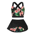 thumbnail image 2 of Girls Tankini Swimsuit Two Piece Bathing Suits Summer Beach Swimwear with Shorts 7-11 Years, 2 of 5
