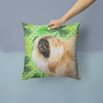 thumbnail image 2 of Pekingese St Patrick's Fabric Decorative Pillow, 2 of 4