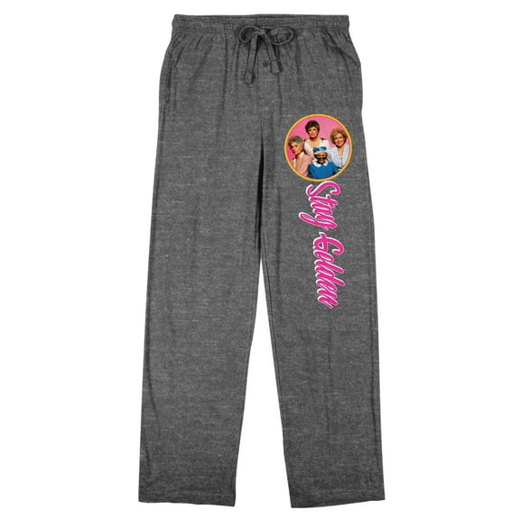Golden Girls "Stay Golden" Men's Black Heather Gray Sleep Pajama Pants