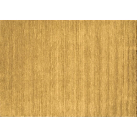 Ahgly Company Indoor Rectangle Solid Brown Modern Area Rugs, 2' x 3'