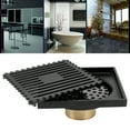 thumbnail image 3 of Escurridor de piso de baño Desagüe de piso de ducha Desagüe de piso cuadrado Desagüe de baño 39X39In para hotel para cocina para baño para baño ANGGREK Otros, 3 of 8