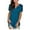 Aicd Blue, variant on LETDIOSTO Women's Plus Size Shirts Short Sleeve V Neck Floral Henley Blouse Tunic Top