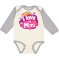 thumbnail image 3 of Inktastic I Love My Mimi Grandma Girls Long Sleeve Baby Bodysuit, 3 of 5