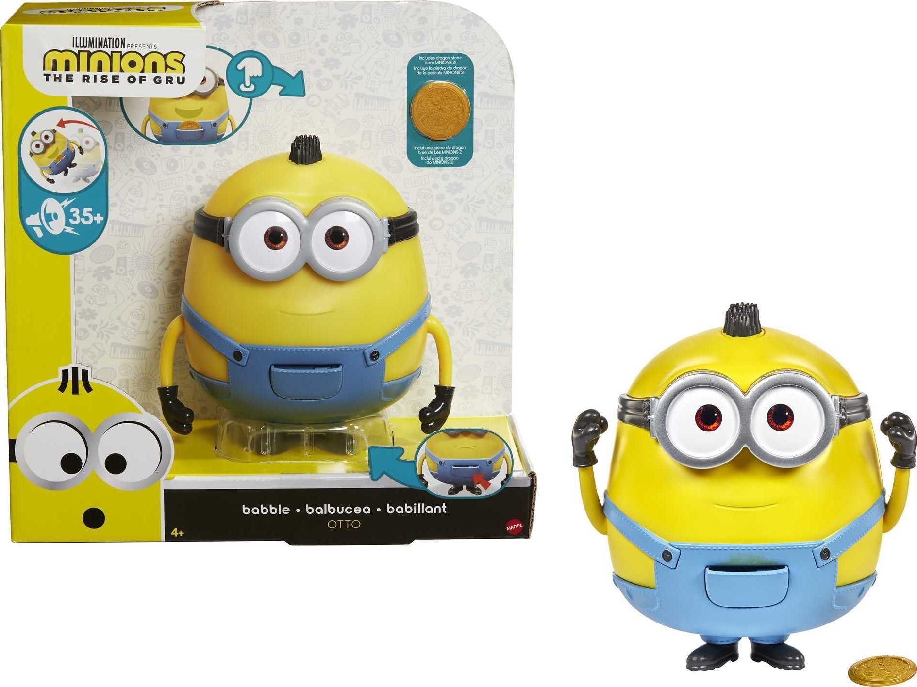 Minions The Rise Of Gru Babble Otto Large Interactive Toy For Kids Ages 4 Years Up Walmart Com