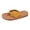 slippers 86#Yellow, variant on oqasdz Women Slippers Summer Casual Solid Color Non Toe Post Platform Flip Flops Comfortable Breathable Beach Slippers,Brown