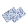 thumbnail image 1 of Set de fundas de almohada Laura Ashley Lorelei de satén de algodón azul oscuro, 1 of 3