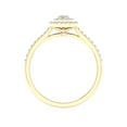 thumbnail image 3 of Imperial 3/8 Ct TDW Princess Diamond Double Halo Engagement Ring in 10K Yellow Gold (H-I, I2), 3 of 4