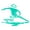 Teal, variant on Disc Player Sports Thrower Logo Vinyl Decal Sticker