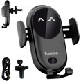 thumbnail image 1 of Cargr inalámbrico para coche, soporte de teléfono para coche, cargr inalámbrico, sensor inteligente de ventilación de aire, soporte de teléfono con sujeción automática para todos los, 1 of 3
