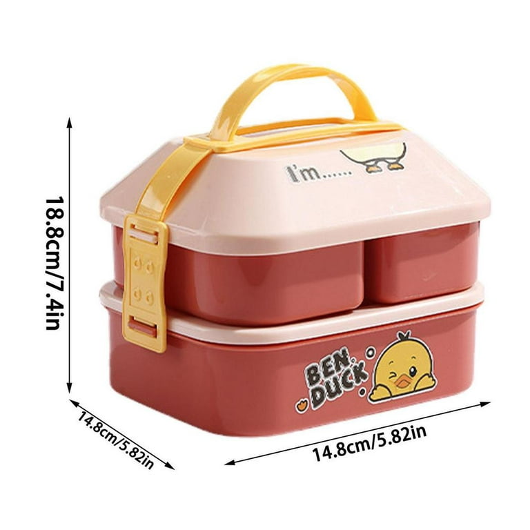 Tohuu Lunch Box Containers Double Layer Cute Lunch Box With