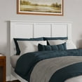 thumbnail image 6 of AFI Charlotte Queen Solid Wood Low Profile Platform Bed with Matching Footboard, White, 6 of 12