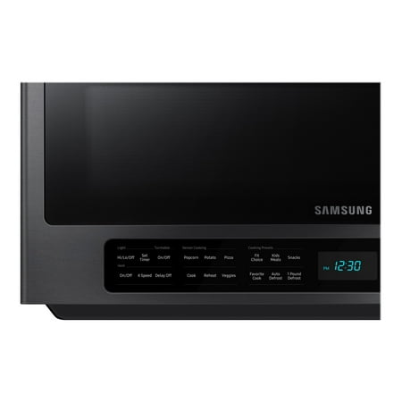 Samsung - 2.1 Cu. Ft.  Over-the-Range Microwave with Sensor Cook - Black Stainless Steel