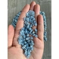 thumbnail image 4 of 2 oz Lot Natural Angelite Semi Tumbled Gemstone Chips, Crushed Mini Crystals, Undrilled Crystal Chips (Angelite), 4 of 7