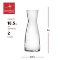 thumbnail image 2 of Bormioli Rocco Set Of 2 Ypsilon Carafe, 18.5 Oz. Star Glass Pitcher For Water, Juice, Ice Tea Or Wine, Made in Italy., 2 of 8