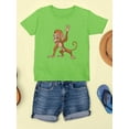 thumbnail image 3 of A Happy Monkey T-Shirt Juniors -Image by Shutterstock,  Small, 3 of 4