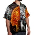 thumbnail image 2 of Mathematical Engineering Men's Short Sleeve Hawaiian Poplin Shirt, Casual Printed Button Down Summer Beach Shirts - Unisex, 2 of 6