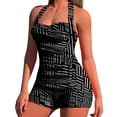thumbnail image 2 of Itsame One Piece Swimsuit Women Beach Bikini Sets Swimwear Black Size S, 2 of 6