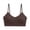Brown_BC29, variant on Womens Scoop Neck Sports Bra Spaghetti Straps Camisole Solid Color Summer Tops for Gym Yoga Blue M