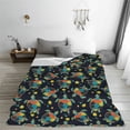 thumbnail image 5 of Cauagu Colorful Turtles Pattern Flannel Bed Blankets,Fleece Blanket Comfortable Air Conditioning Blanket for Sofa Bed Travel Couch & Living Room -80"x60", 5 of 8