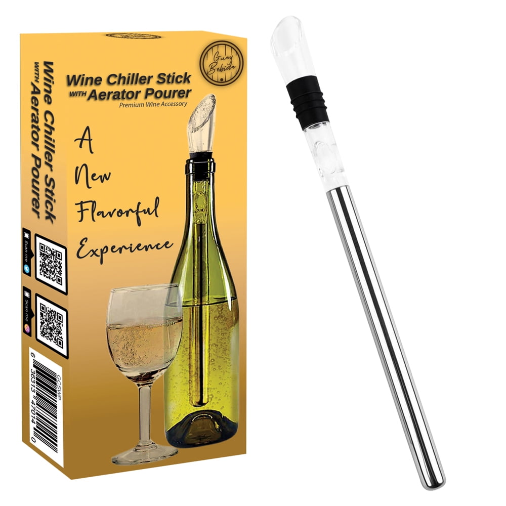 Guay Bebida Wine Chiller Stick and Aerating Pourer In Bottle Wine